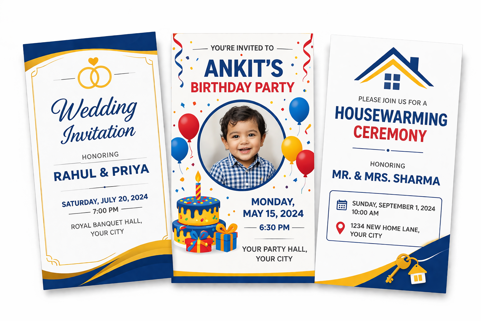 Invitation card sample design